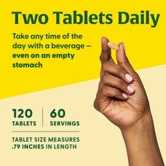 Non-GMO and Vegetarian formulation badges for MegaFood multivitamin