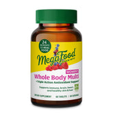 Bottle of MegaFood Whole Body Methylated Multivitamin for Women – 60 tablets