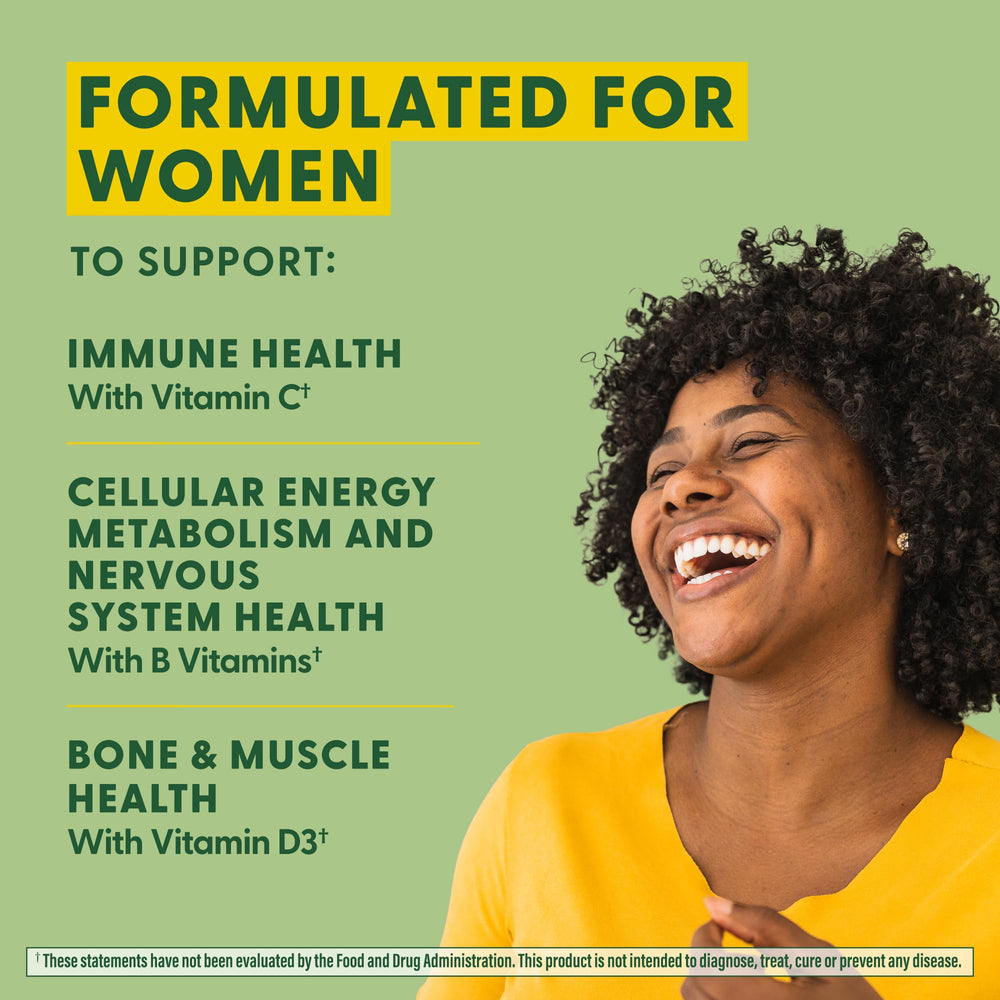 Two-pack bottle of MegaFood women's daily multivitamin soft chews