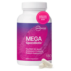 Hero image showing MegaSporeBiotic packaging for women and men