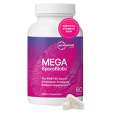 Front view of Microbiome Labs MegaSporeBiotic 60 capsules bottle