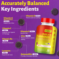 Close-up of grape-flavored MEGNETA Tanning Gummies