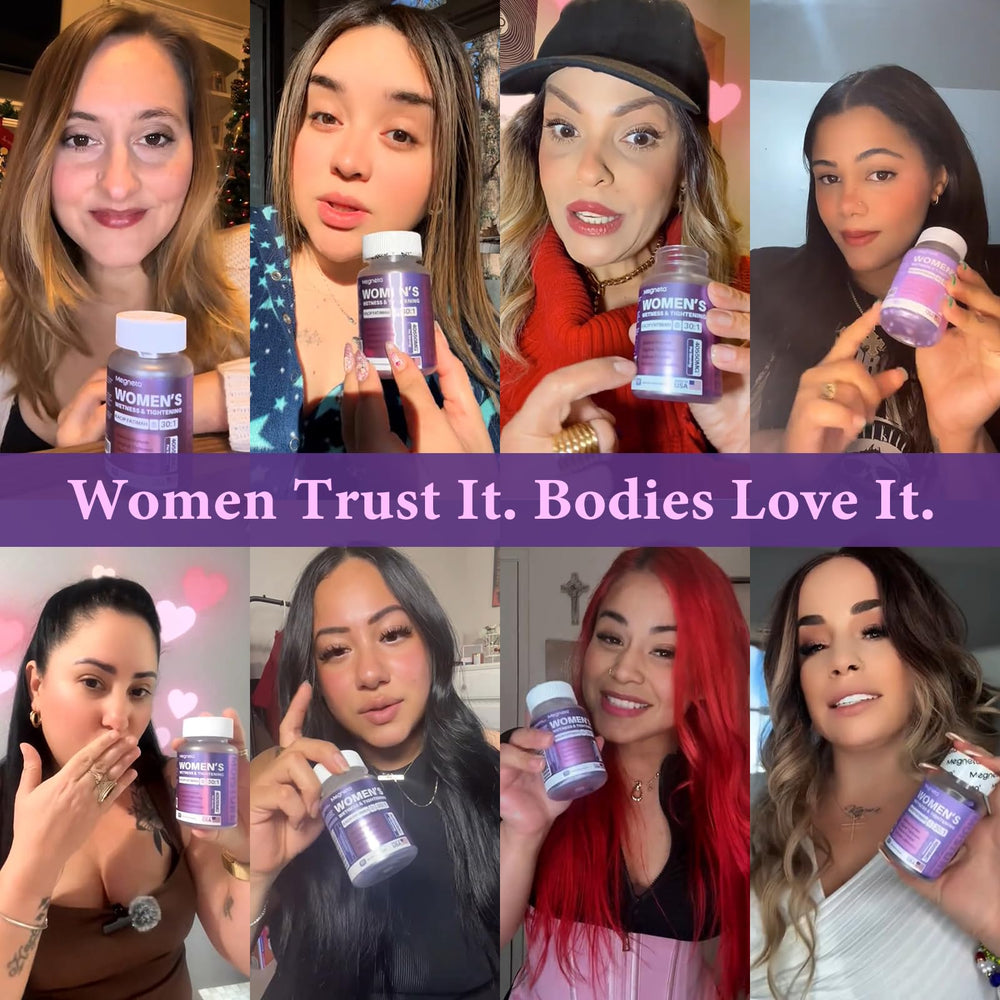 Dosage guide showing 2 capsules daily with water