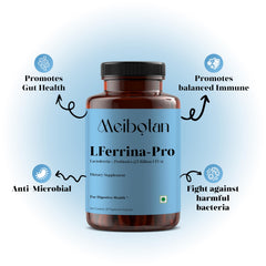 Front view of MEIBOTAN Immune Support bottle with capsules