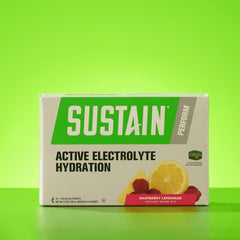 Melaleuca Sustain Sport Raspberry Lemonade glass showing refreshing flavor and electrolyte balance