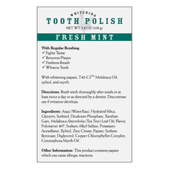 Close-up of Melaleuca Tooth Polish Fresh Mint paste texture