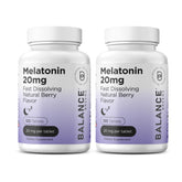 Front view of Melatonin 20mg fast-dissolve tablets bottle