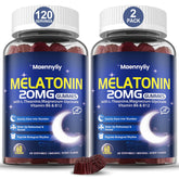 Bottle of Melatonin 20mg Gummies for Adults with Sugar-Free, Mixed Berry flavor