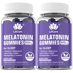 Melatonin 20mg Gummies grape flavor, two-pack