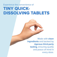 Instant-dissolve melatonin tablet under tongue