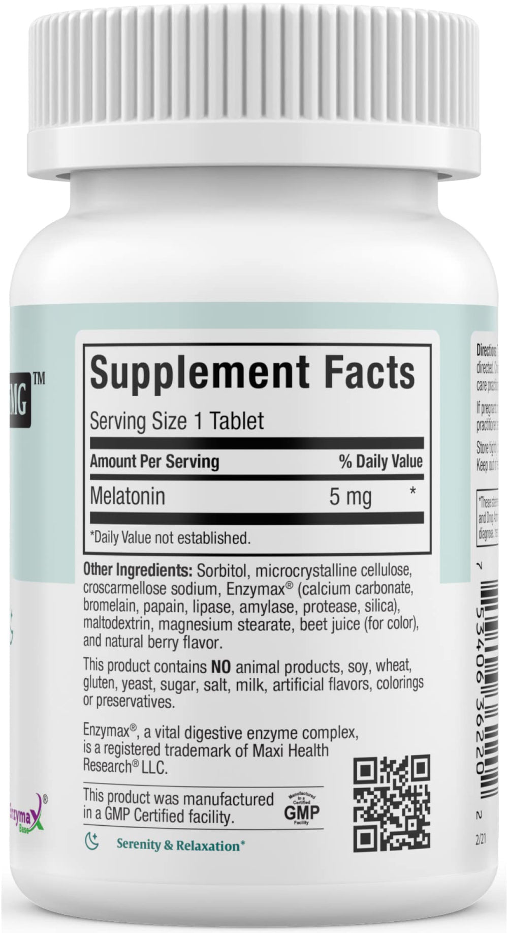 Berry-flavored melatonin chewables close-up