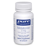 Pure Encapsulations Melatonin 3 mg bottle and box on white background