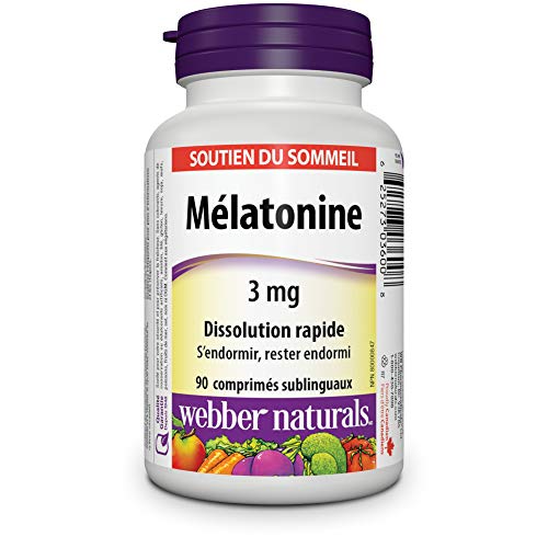 Peppermint-flavored melatonin tablet dissolving under the tongue