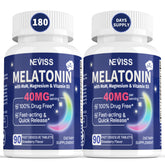 Melatonin 40mg chewable tablet dissolving in mouth