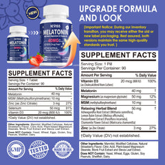 Bottle of Melatonin 40mg with Vitamin D3 & MSM