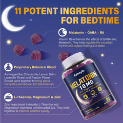 Close-up of a berry-flavored vegan melatonin gummy