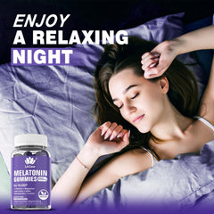 Ingredient label showing 10-mg melatonin and added nutrients