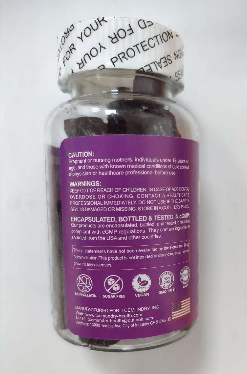 Gummy texture and color close-up