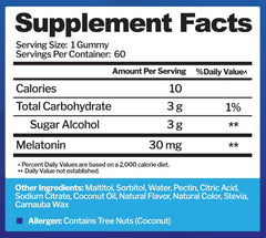 Graphic showing sleep-support benefits of Melatonin gummies