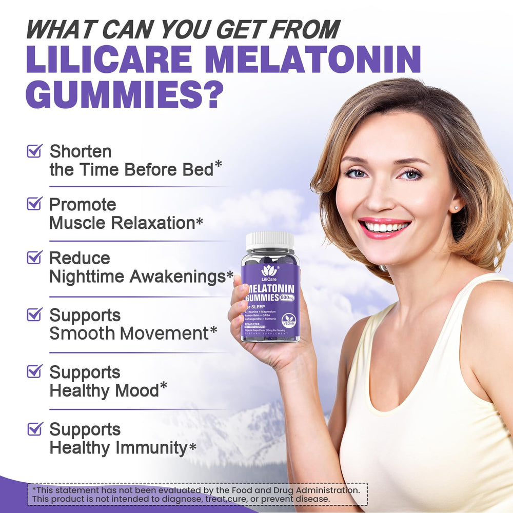 Daily sleep-support gummies for circadian rhythm