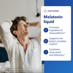 Diagram showing melatonin supporting the sleep-wake cycle