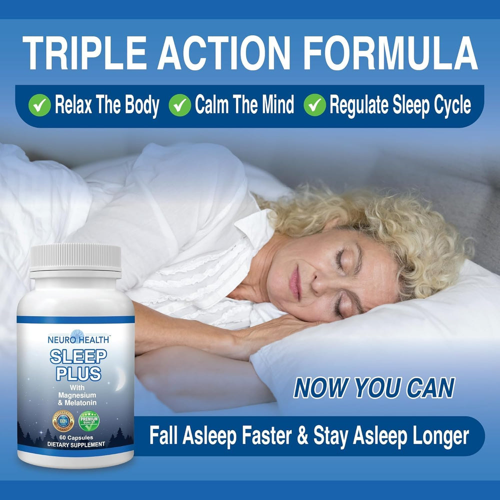 Illustration of melatonin, magnesium and ashwagandha ingredients