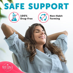 Strawberry melatonin tablets displayed with packaging label