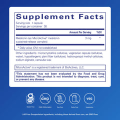 Front label of Melatonin-SR Extended Release showing 6-hour sleep support