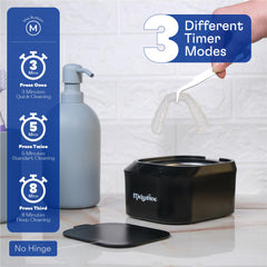 Cleaner with cleaning solution and tweezers