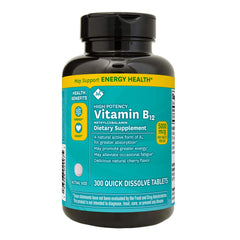 Member Mark Vitamin B12 Methylcobalamin 300 ct Quick-Dissolve Tablets with Cherry Flavor
