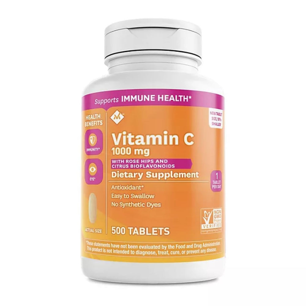 Bottle of Member's Mark Vitamin C 1000 mg with rosehips and citrus bioflavonoids (500 count)