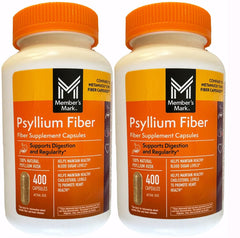 Front view of Member's Mark Fiber Capsules bottle