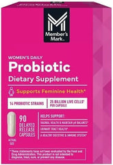 Member’s Mark Women’s Daily Probiotic bottle, 25B CFU, 90-count