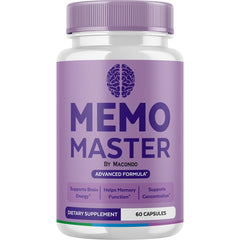 Memo Master Capsules bottle on white background