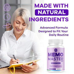 Illustration of natural ingredients for brain health