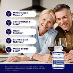 Lion’s Mane mushroom and Bacopa ingredients in the formula