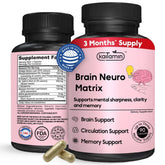 Front view of Memory & Focus Nootropic bottle