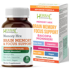Herbal Destination Memory Hrx bottle packaging