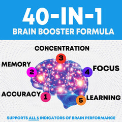Memory support capsules for focus and long-term memory