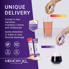 Front view of MemoryXL 30-stick box