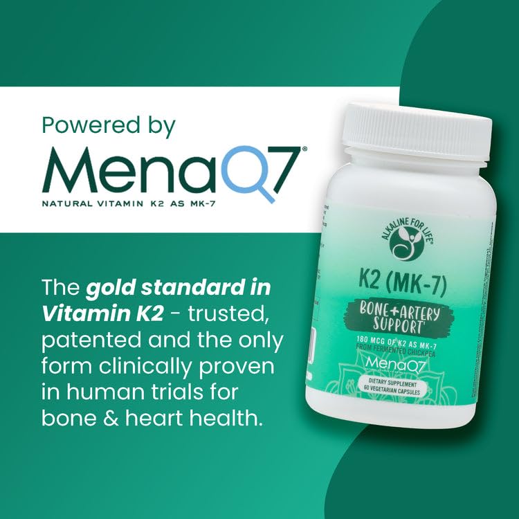 MenaQ7 Vitamin K2 MK-7 180 mcg patented form bottle label