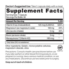 MenaQ7 vitamin K2 for bone health and calcium deposition