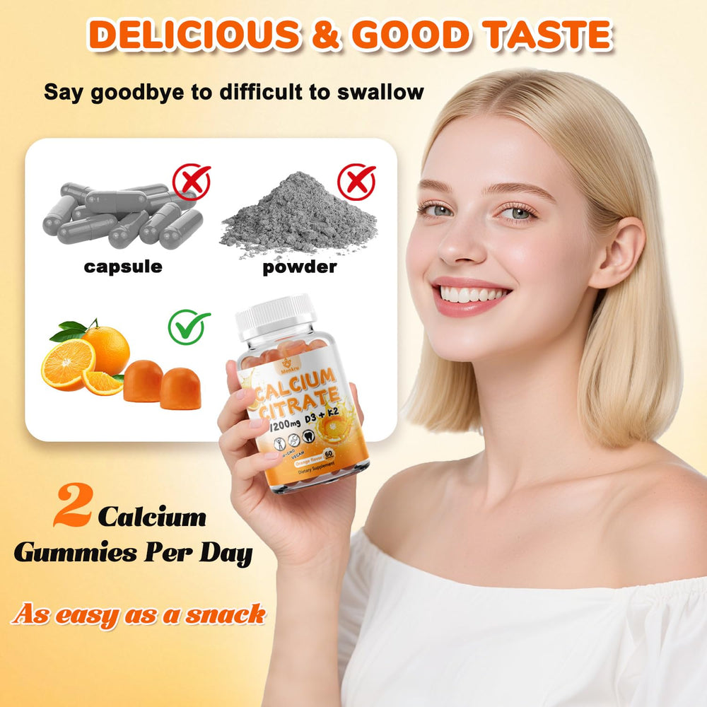 Gummies supporting bone, teeth, and muscle health