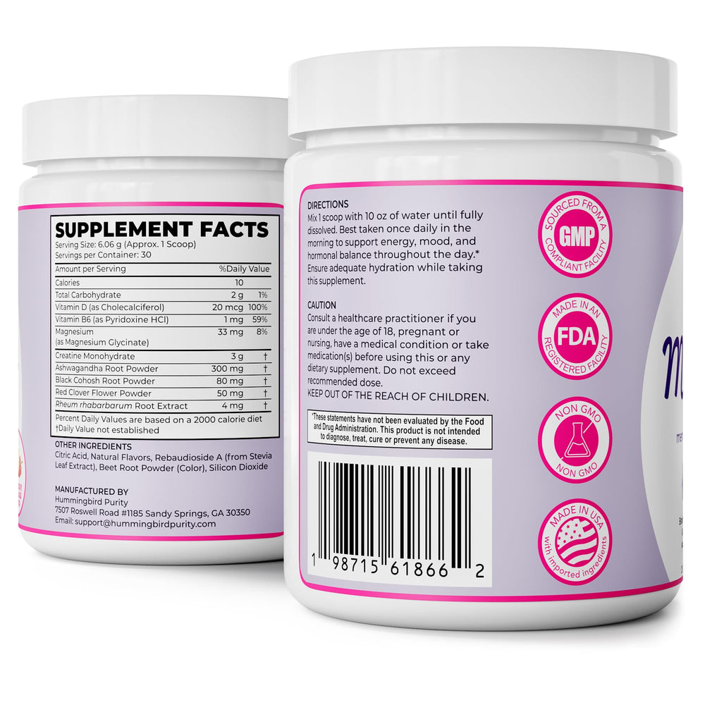 Graphic illustrating muscle and bone health benefits from Meno Magic