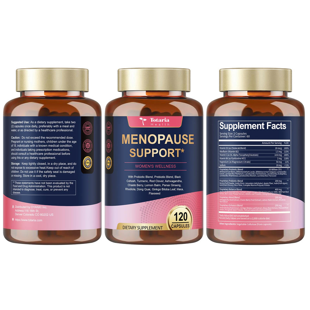 Label of 40-in-1 Menopause Supplements