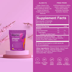 60-count bottle of menopause gummies
