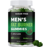 Bottle of Men's Fat Burner Gummies Apple Flavor 60-count