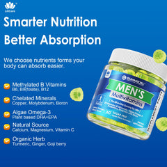 Graphic of botanicals and probiotic blend on the label