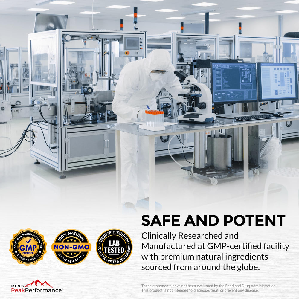 MEN'S PeakPerformance Maca root image hints at sustained energy and endurance