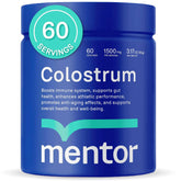 Mentor Colostrum Powder bottle with label